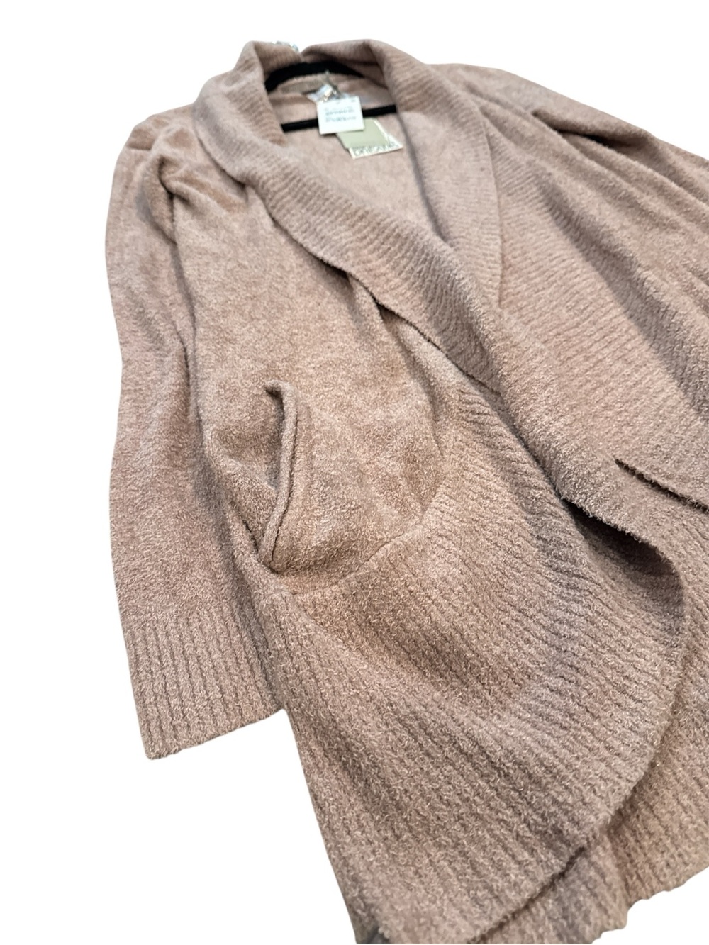 NWT Barefoot Dreams CozyChic Lite Circle Cardigan - Deep Taupe (XS) - Picture 5 of 5